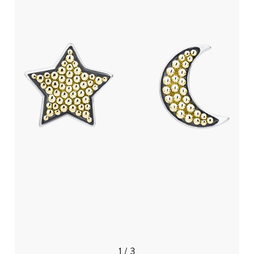 LAGOS Gold and Silver Star and Moon Earrings